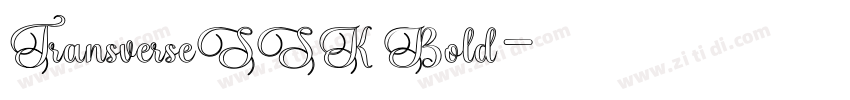 TransverseSSK Bold字体转换